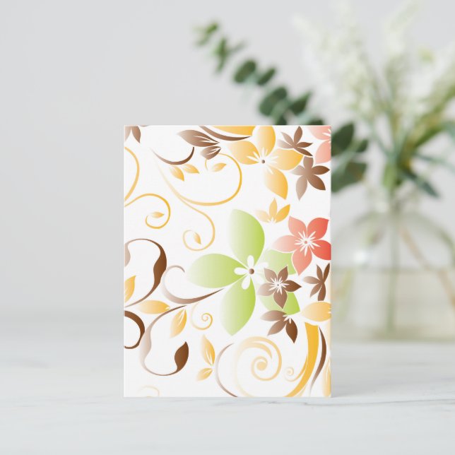 Cartão Postal Papel de parede para flores 5 (Em pé/Frente)