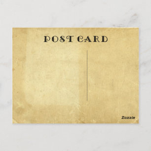 Cartão Postal Papel De Pergaminho Obtido Antecipado Com Envelhec