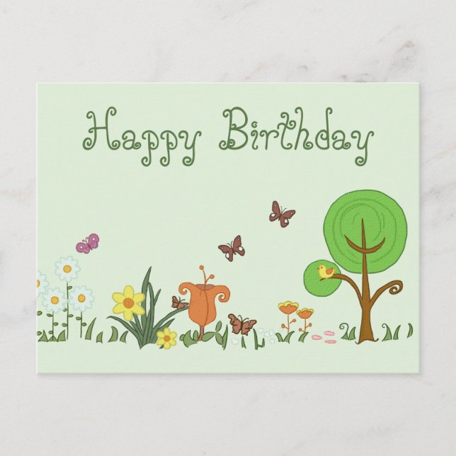 Cartão Postal Papierfrühling (Frente)