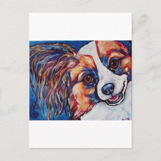 Cartão Postal Papillon (Frente)