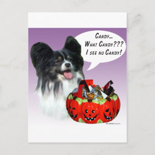 Cartão Postal Papillon Halloween