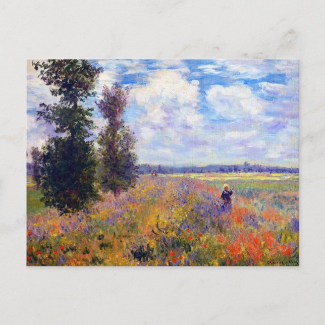 Cartão Postal Papoila de Claude Monet (1875) (Frente)