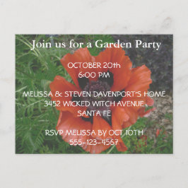 Cartão Postal papoila oriental