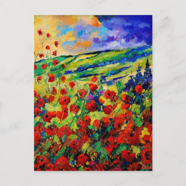 Cartão Postal papoilas vermelhas 78 (Frente)