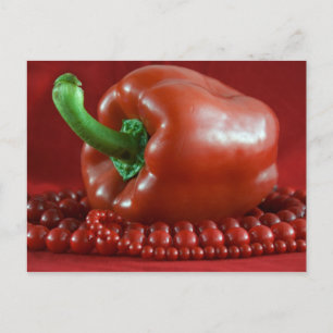 Cartão Postal paprica vermelha e miçangas_2
