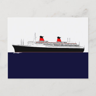 Cartão Postal Paquebot França