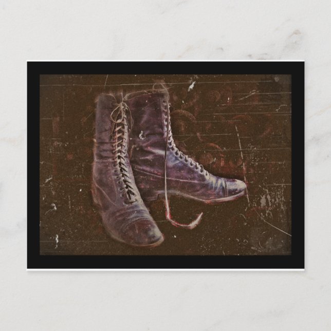 Cartão Postal Par de Botas de Enfermeira WWI (Frente)