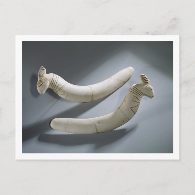 Cartão Postal Par de castanhetas, Período de Thinite (hipopótamo (Frente)