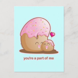 Cartão Postal Par de Donuts