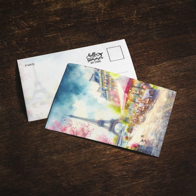 Cartão postal para a Aiffel Tower Paris França (Criador carregado)