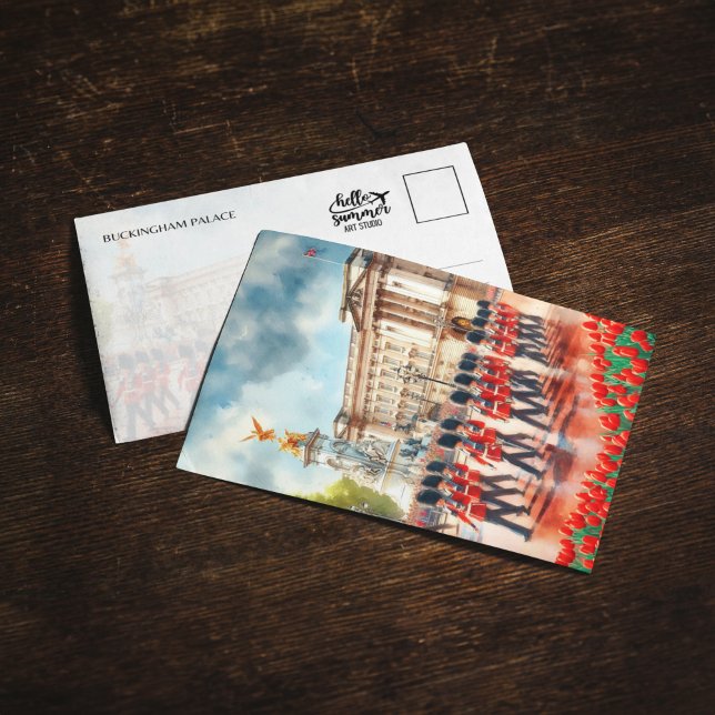 Cartão postal para a Aquarela de Buckingham Palace (Criador carregado)