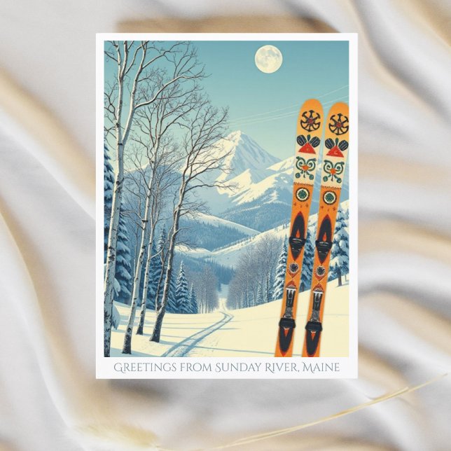 Cartão postal para a estância de esqui de Sunday R (Criador carregado)