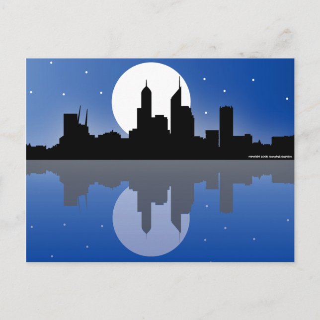 Cartão postal para a paisagem urbana da Austrália  (Frente)