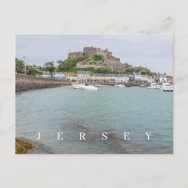 Cartão postal para a vista do Castelo de Jersey Mo (Frente)