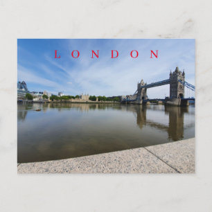 Cartão postal para a vista do rio Londres Thames