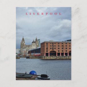 Cartão postal para a vista Liverpool Albert Dock