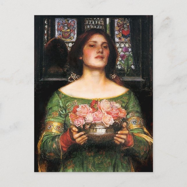 Cartão postal para a Waterhouse Gather Ye Rosebuds (Frente)
