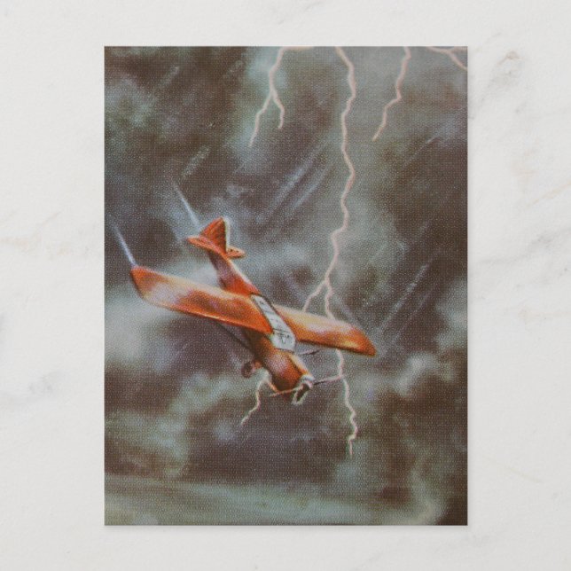 Cartão postal para aeronaves Vintage (Frente)