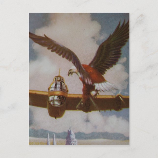 Cartão postal para aeronaves Vintage (Frente)