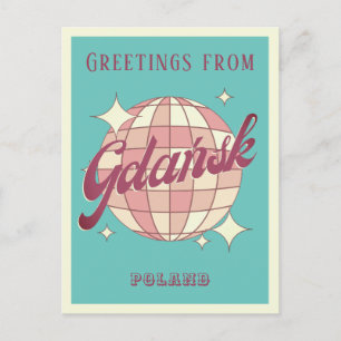 Cartão postal para as férias de Polônia Gdansk Gda