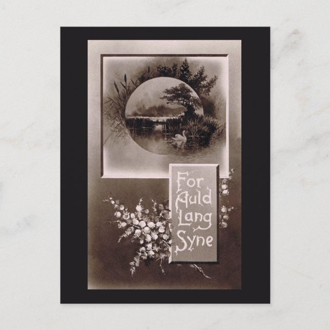 Cartão Postal Para Auld Lang Syne (Frente)