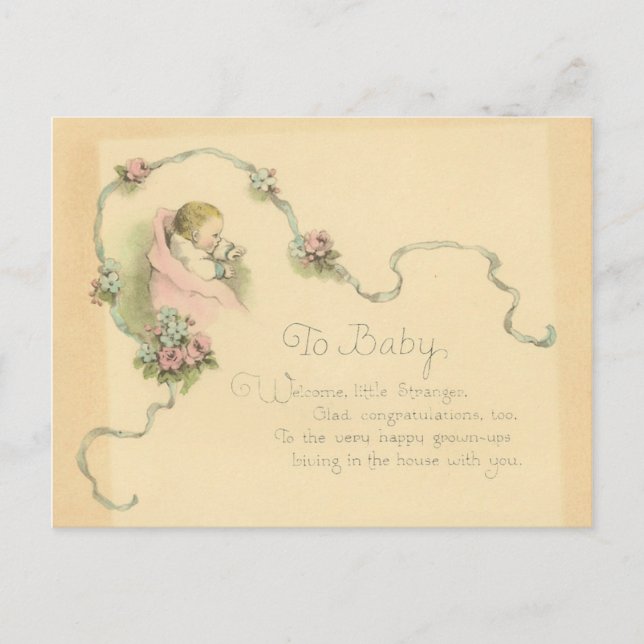 Cartão Postal Para Bebê (Frente)