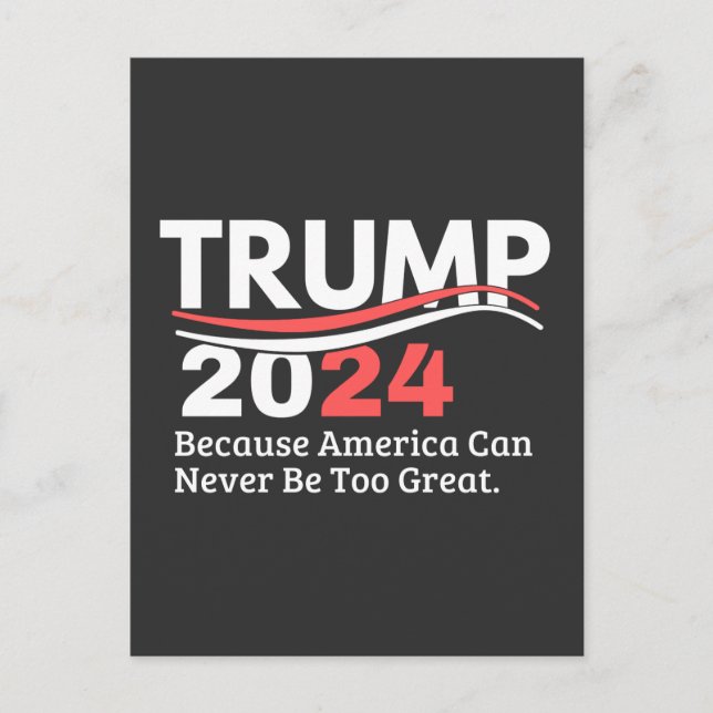Cartão Postal pára-choque trump 2024 (Frente)