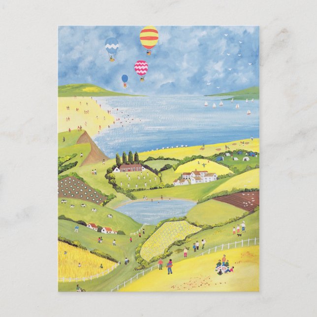 Cartão Postal Para cima e para fora (Frente)