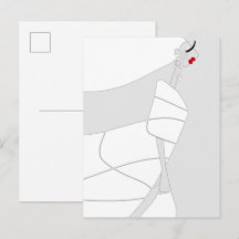 Cartão Postal para Colorir Glam de Estilo Moderno