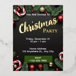 Cartão-postal para Convite de festas de Natal Edit