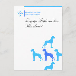 Cartão postal para criadores de Dogue Alemão