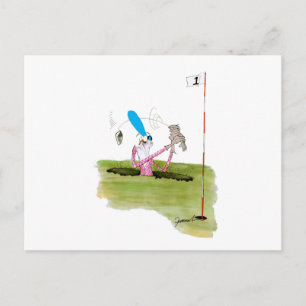 Cartão Postal pára de cavar - golfe, tony fernandes