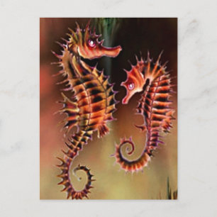 Cartão postal para design de arte marítima