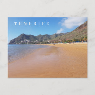 Cartão postal para exibição em praia Tenerife Tere