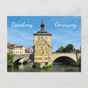 Cartão postal para fotografia Bamberg na Alemanha