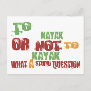 Cartão Postal Para Kayak