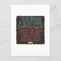 Para Meu Marido e O Pai que Eu Poderia Ter Imagina