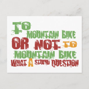 Cartão Postal Para Mountain Bike