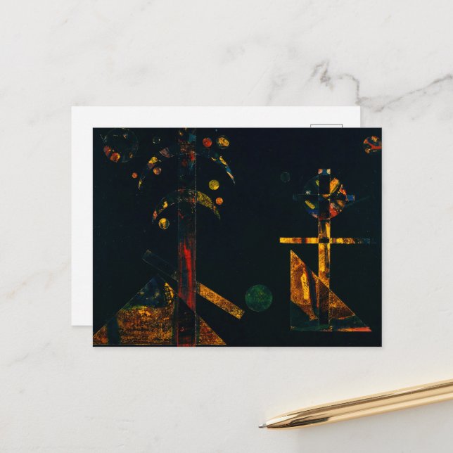 Cartão Postal Para Nina no Natal de Wassily Kandinsky (Frente/Verso In Situ)