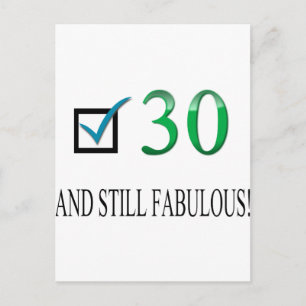 Cartão Postal Para o aniversário de 30 anos
