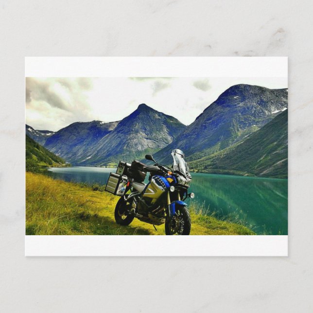 Cartão Postal Para o Cabo do Norte (Noruega), via Gibraltar (Frente)