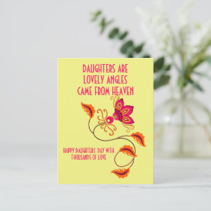 CARTÃO POSTAL PARA O DIA DAS FILHAS