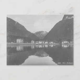 Cartão postal para o Eidfjord da Noruega Vik