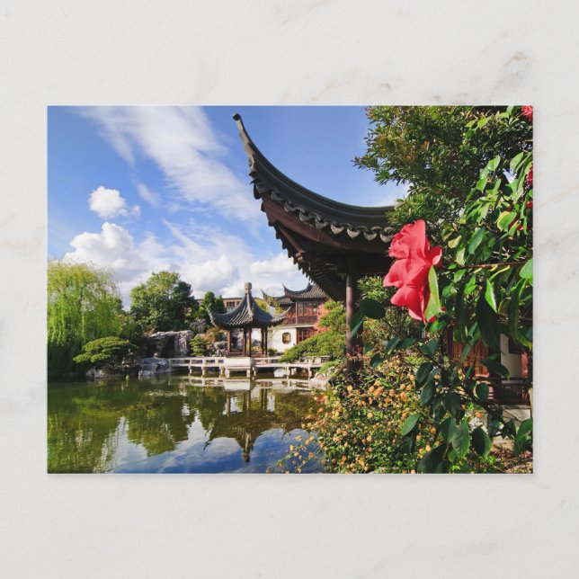 Cartão postal para o Jardim Chinês Lan Su (Frente)