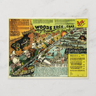 Cartão postal para o Jogo de Borda Vintage Woods
