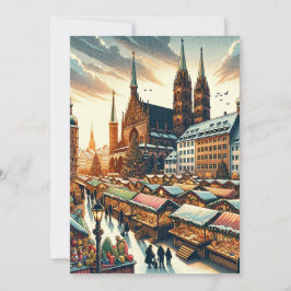 Cartão postal para o mercado de Natal de Nuremberg