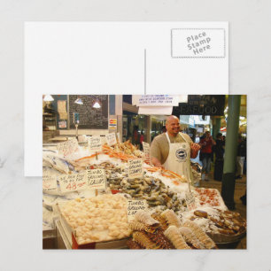 Cartão postal para o Mercado de Peixes Seattle WA