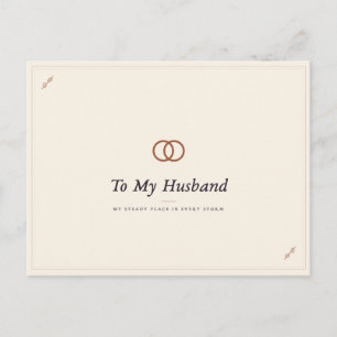 Cartão postal para o meu marido amor romântico e g