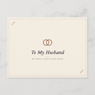 Cartão postal para o meu marido amor romântico e g