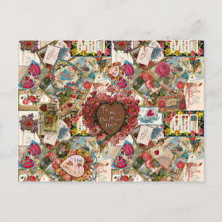 Cartão Postal Para O Meu Verdadeiro Amor ~ Vintage Valetines